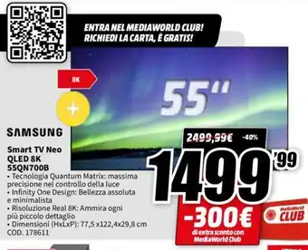Samsung TV Neo QLED 8K 55QN700B