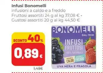 Coop Bonomelli Infusi Fruttosi Ananas E Pesca 24 G(ml) offerta