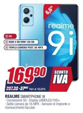 Trony realme Smartphone 9i offerta