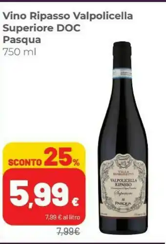 Coop Vino Ripasso Valpolicella Superiore Doc Pasqua offerta