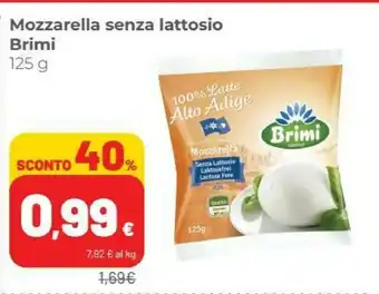 Coop Brimi Mozzarella Senza Lattosio 100% Latte Alto Adige offerta