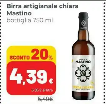 Coop Mastino Birra Artigianale Chiara offerta