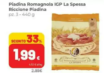 Coop La Spessa Riccione Piadina Romagnola IGP offerta