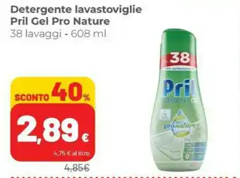 Coop Pril Detergente Lavastoviglie Gel Pro Nature offerta