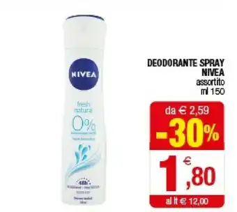 Iperal Nivea Deodorante Spray offerta
