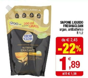 Iperal Fresh & Clean Sapone Liquido offerta