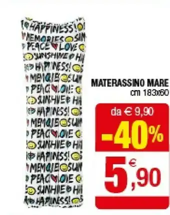 Iperal Materassino Mare offerta