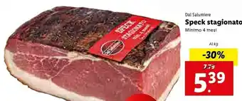 Lidl Dal salumiere Speck Stagionato Minimo 4 Mesi offerta