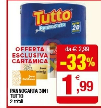 Iperal Tutto Pannocarta 3 In 1 offerta