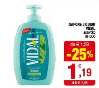 Iperal Vidal Sapone Liquido offerta