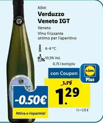 Lidl Allini Verduzo Veneto IGT offerta