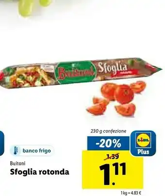 Lidl Buitoni Sfolia Rotonda offerta