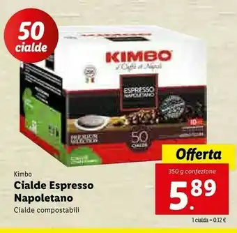 Lidl Kimbo Cialde Espresso Napoletano offerta