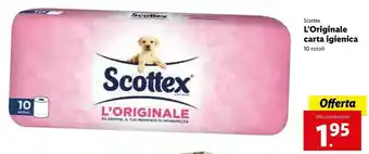 Lidl Scottex Original Carta Igienica offerta