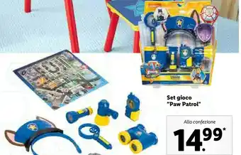 Lidl Set Gioco Paw Patrol offerta
