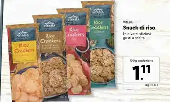 Lidl Vitasia Snack Di Riso offerta