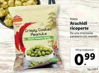 Lidl Vitasia Arachidi Ricoperte offerta