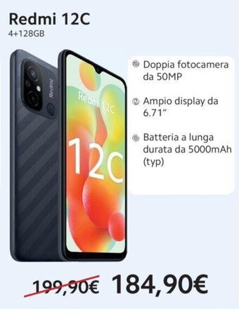 Trony Redmi 12C offerta