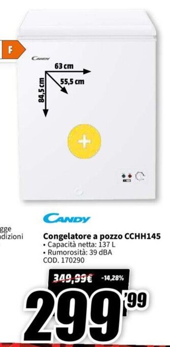 Candy Congelatore a pozzo CCHH145