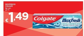 Bennet Colgate Dentifricio offerta