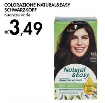 Bennet Schwarzkopf Colorazione Natural&easy offerta