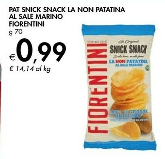 Bennet Fiorentini Pat Snick Snack La Non Patatina Al Sale Marino offerta