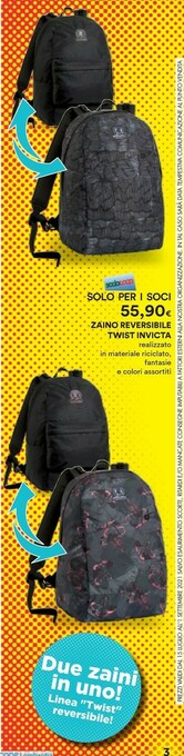 Invicta Zaino Reversibile Twist