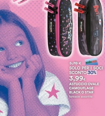 Coop Astuccio Ovale Camouflage Black O Star offerta