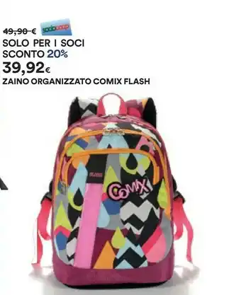 Coop Comix Flash Zaino Organizzato offerta