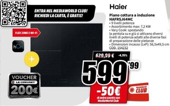 Haier Piano cottura a induzione HAFRSJ64MC