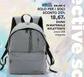 Coop Zaino In Materiale Riflettente offerta