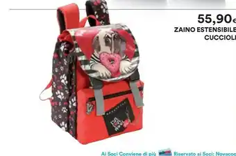 Coop Zaino Estensibile Cuccioli offerta