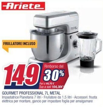 Ariete Gourmet Professional 7L Metal