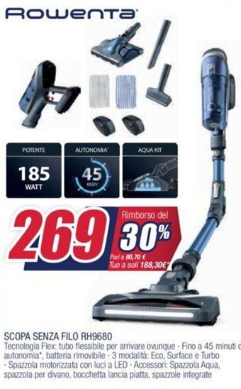 Rowenta Scopa senza filo RH9680