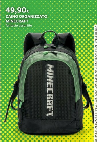 Coop Minecraft Zaino Organizzato offerta