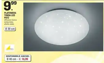 Brico OK Trio Plafoniera Tonda Led Putz offerta