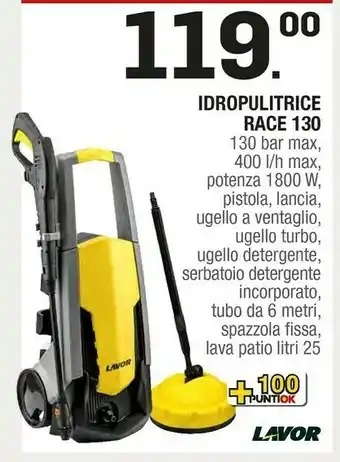 Brico OK Lavor Idropulitrice Race 130 offerta