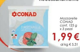 Conad City Conad Mozzarelle offerta