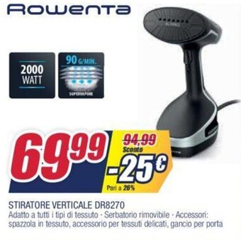 Rowenta Stiratore Verticale DR8270