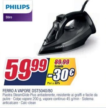 Trony Philips Ferro a vapore DST5040/80 offerta