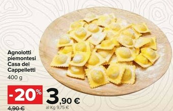 Carrefour Casa dei cappelletti Agnolotti Piemontesi offerta