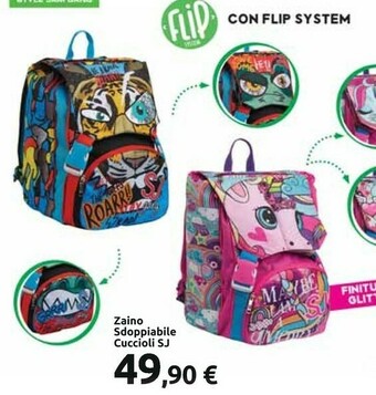 Carrefour Zaino Sdoppiabile Cuccioli Sj offerta