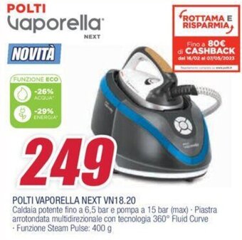 Trony Polti Vaporella Next VN18.20 offerta