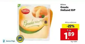 Lidl Milbona Gouda Holland Igp offerta
