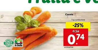 Lidl Carote 1000 G offerta