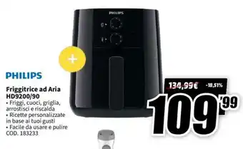 Philips Friggitrice Ad Aria HD9200/90
