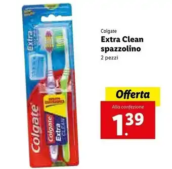 Lidl Colgate Extra Clean Spazzolino offerta