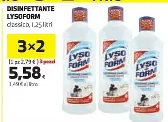 Coop Lysoform Disinfettante Classico offerta