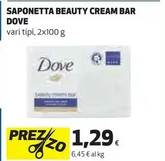 Dove Beauty Cream Bar Saponetta 2 Pezzo(i)