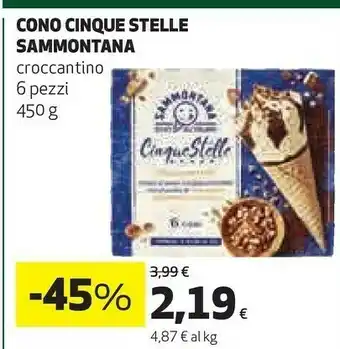 Coop Sammontana Sammontana Cono Cinque Stelle offerta